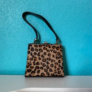 Mini cheetah print bag